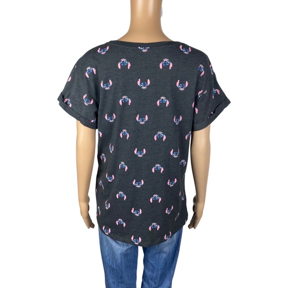 Disney Lilo and Stitch Grey T-Shirt Top Size Kids XL - Picture 3 of 6